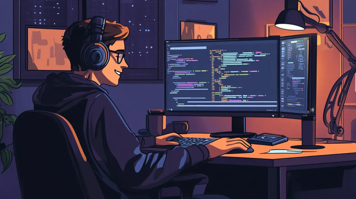 a programmer being happy, that his updating approach works as intended